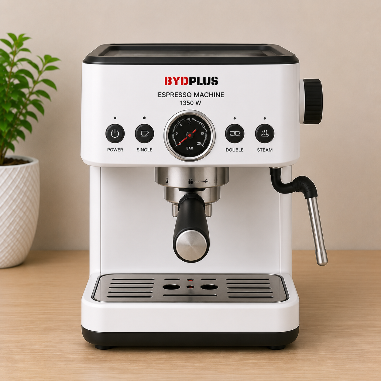 BYDPLUS Espresso Machine 1350W