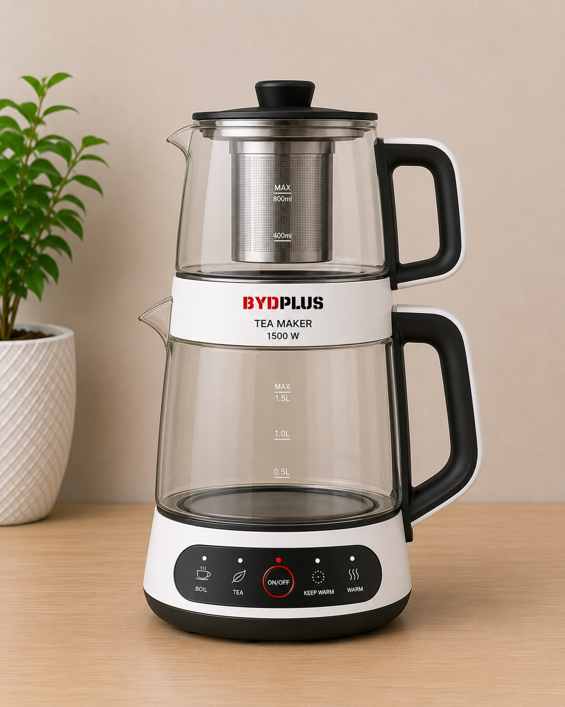 BYDPLUS Tea Maker 1500W