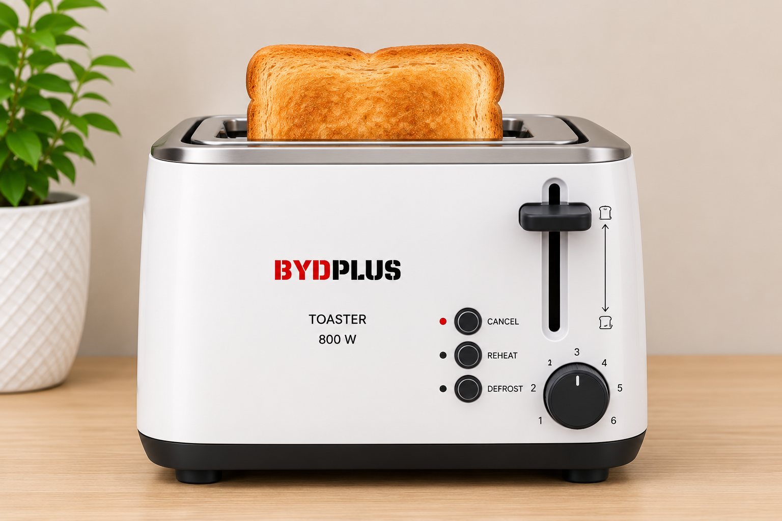 BYDPLUS Toaster 800W